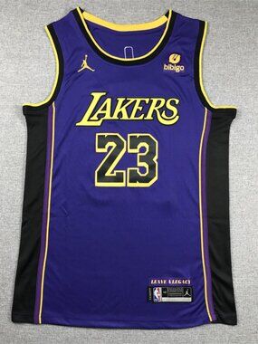 Professional Style Lakers #23 Basketball Tank - LeBron James Purple